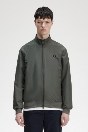 Fred Perry Brentham Mäntel Herren Grün | SCHNY68326