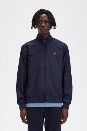 Fred Perry Brentham Mäntel Herren Navy | CHJZR71573