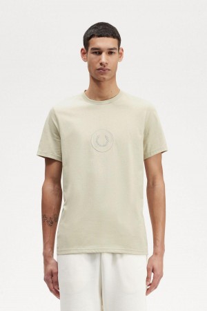 Fred Perry Circle Branding T-shirts Herren Hell | BCHSO72211