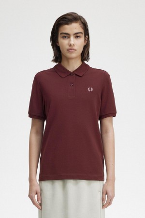 Fred Perry G6000 T-shirts Damen Rosa Rosa | CHJKU56158
