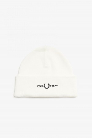 Fred Perry Graphic Mütze Accessories Weiß | CHIIZ72359