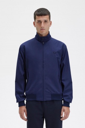 Fred Perry Harrington Mäntel Herren Navy | TCHPQ51921