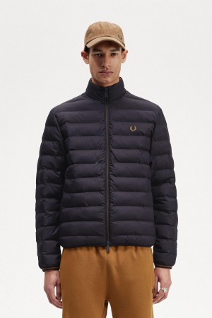 Fred Perry Insulated Mäntel Herren Navy | QCHWA91860