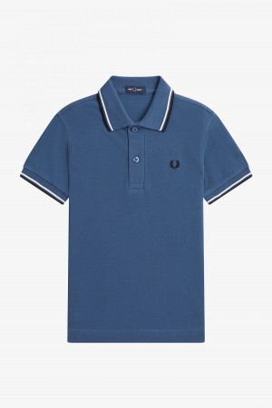 Fred Perry Kids Twin Tipped Kinder Accessories Blau Weiß Schwarz | CHIIZ56680