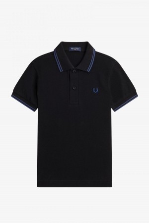 Fred Perry Kids Twin Tipped Kinder Accessories Schwarz Blau Blau | CHJZR89244