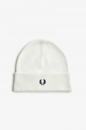 Fred Perry Klassische Mütze Accessories Weiß Schwarz | CHNEJ61805