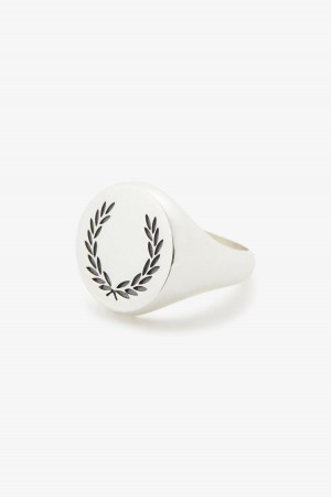Fred Perry Laurel Wreath Ring Schmuck Accessories Silber | GCHEC17800