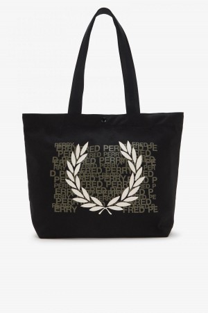 Fred Perry Laurel Wreath Tote Tasche Accessories Schwarz | CHNZX63849