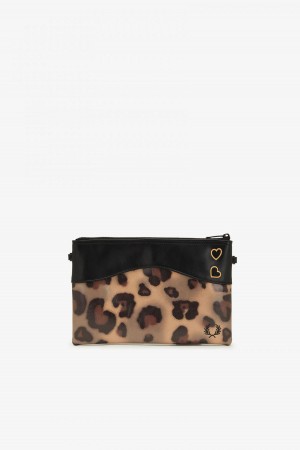 Fred Perry Leopard Print Side Tasche Accessories Leopard | CHCIF97006