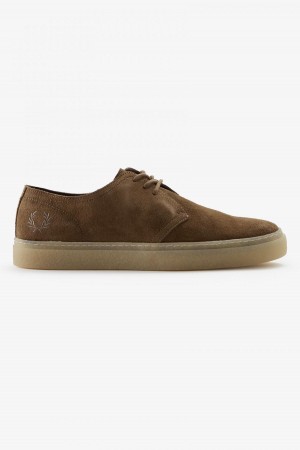 Fred Perry Linden Schuhe Herren Shaded Stone | CHEAH15633