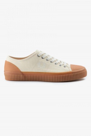 Fred Perry Low Hughes Schuhe Damen Hell | CHCIF69332