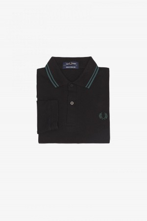 Fred Perry M1212 Fred Perry Shirt Herren Schwarz Blau Blau | ECHVG22875