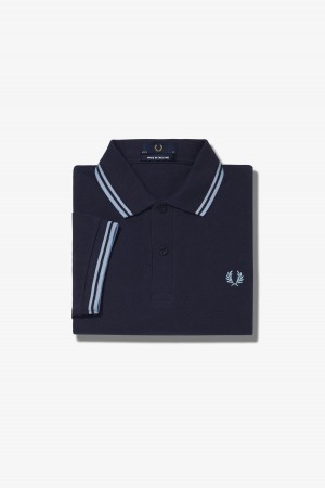 Fred Perry M12 Fred Perry Shirt Herren Navy | YCHGT20693