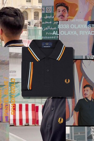 Fred Perry M12 Fred Perry Shirt Herren Schwarz Blau Gold | TCHPQ48050