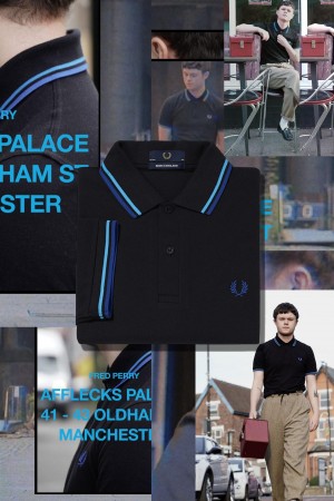 Fred Perry M12 Fred Perry Shirt Herren Schwarz Blau Blau Blau | XCHGW97709