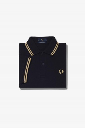 Fred Perry M12 Fred Perry Shirt Herren Schwarz | CHNEJ73935