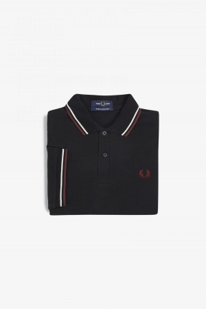 Fred Perry M12 Fred Perry Shirt Herren Schwarz | CHXMI28624
