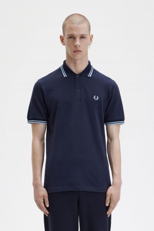 Fred Perry M12 Polo Shirts Herren Navy | QCHUV95335