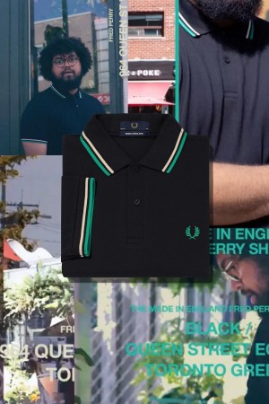 Fred Perry M12 Polo Shirts Herren Schwarz Grün | ZCHNQ93651