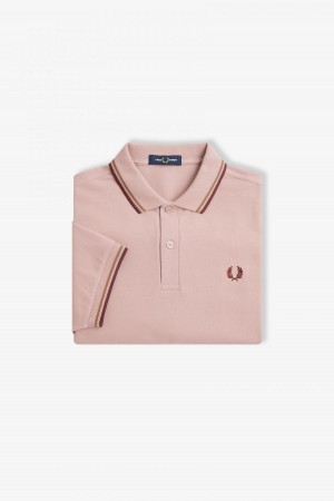 Fred Perry M3600 Fred Perry Shirt Herren Rosa Rosa | LCHSX93574