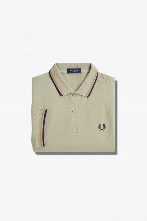 Fred Perry M3600 Fred Perry Shirt Herren Hellnavy | UCHTG80156