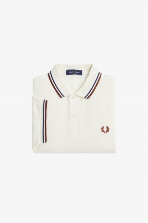 Fred Perry M3600 Fred Perry Shirt Herren Navy Braun | CHQCS10164