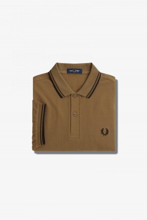Fred Perry M3600 Fred Perry Shirt Herren Schwarz | CHQAV72915