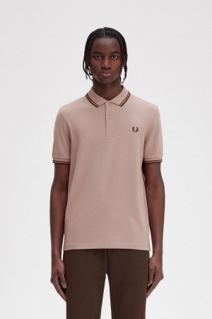 Fred Perry M3600 Polo Shirts Herren Dunkelrosa | CHCIF74807