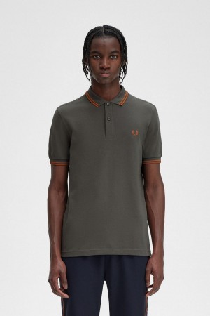 Fred Perry M3600 Polo Shirts Herren Grün | DCHKV96906