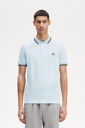 Fred Perry M3600 Polo Shirts Herren Hellgrün Schwarz | CHDYB88618