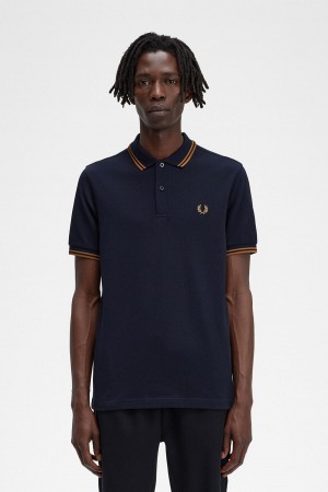 Fred Perry M3600 Polo Shirts Herren Navy Dunkeldunkel | FCHHY62365
