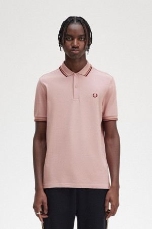 Fred Perry M3600 Polo Shirts Herren Rosa Rosa | ECHVG57989