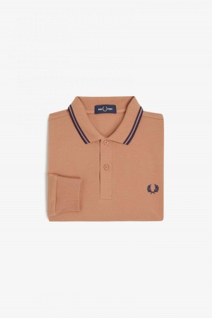Fred Perry M3636 Fred Perry Shirt Herren Hellnavy Navy | YCHVQ80608