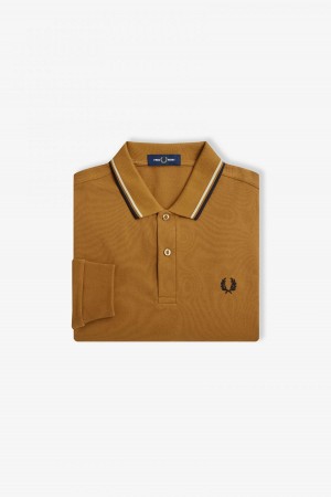 Fred Perry M3636 Fred Perry Shirt Herren Dunkelschwarz | BCHSD19199