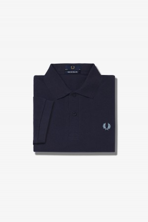 Fred Perry M3 Fred Perry Shirt Herren Navy | MCHHR23451