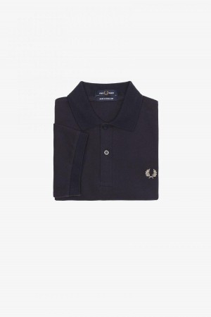 Fred Perry M3 Fred Perry Shirt Herren Navy Hell | DCHVO24340