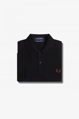 Fred Perry M3 Fred Perry Shirt Herren Schwarz Braun | ZCHNQ54372