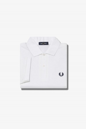 Fred Perry M6000 Fred Perry Shirt Herren Weiß Navy | CHDFL50974