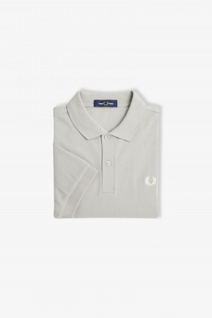 Fred Perry M6000 Fred Perry Shirt Herren Limestone / Ecru | CHXBR12995