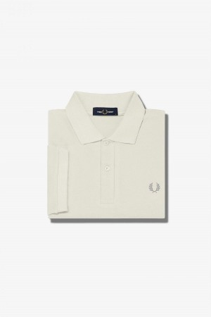 Fred Perry M6000 Fred Perry Shirt Herren Ecru / Limestone | LCHTR28240