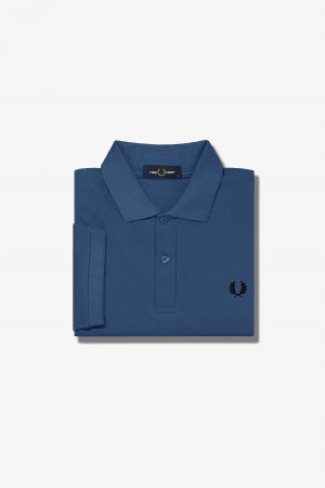 Fred Perry M6000 Fred Perry Shirt Herren Blau Schwarz | CHJBT96816