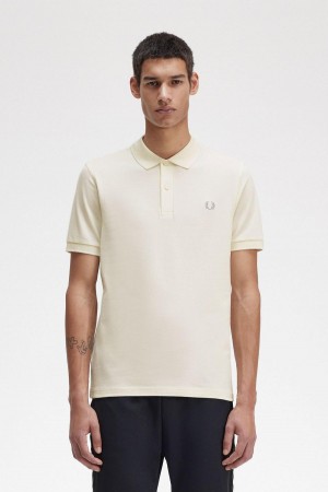 Fred Perry M6000 Polo Shirts Herren Ecru / Limestone | CHDYB46649