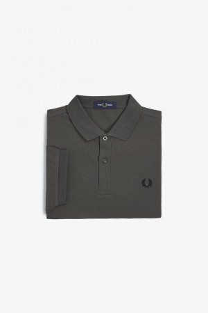 Fred Perry M6000 Polo Shirts Herren Grün Schwarz | GCHUC14580