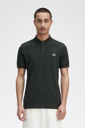 Fred Perry M6000 Polo Shirts Herren Grün Weiß | ECHHC95547