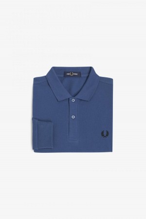 Fred Perry M6006 Fred Perry Shirt Herren Blau | DCHVO62949