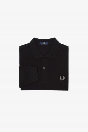 Fred Perry M6006 Fred Perry Shirt Herren Schwarz | QCHUV75285
