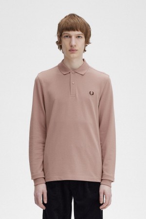 Fred Perry M6006 Polo Shirts Herren Dunkelrosa | ECHVG72112