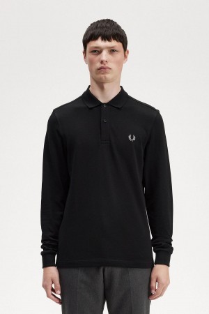 Fred Perry M6006 Polo Shirts Herren Schwarz | XCHGW12946