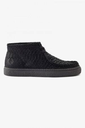 Fred Perry Mid Dawson Schuhe Herren Schwarz | ECHVG67291