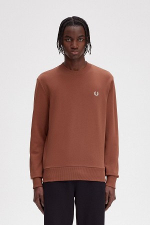 Fred Perry Rave Graphic Sweatshirts Herren Braun | XCHBH55397